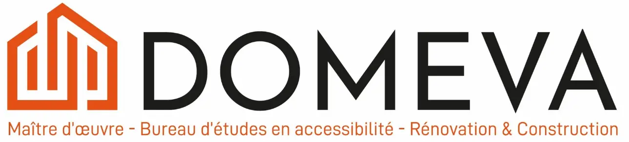 Logo du partenaire DOMEVA, expert en maîtrise d'œuvre, construction et accessibilité des bâtiments